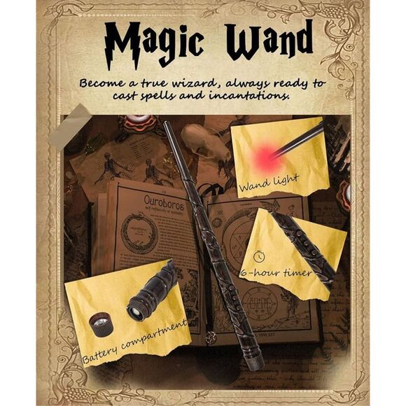 NEW~ 18 Floating Candles Wand, Magic Hanging Candles, Flickering Floating LED - Picture 3 of 7